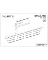 MECA * LÁMPARA LINEAL 38W 3000K NEGRA